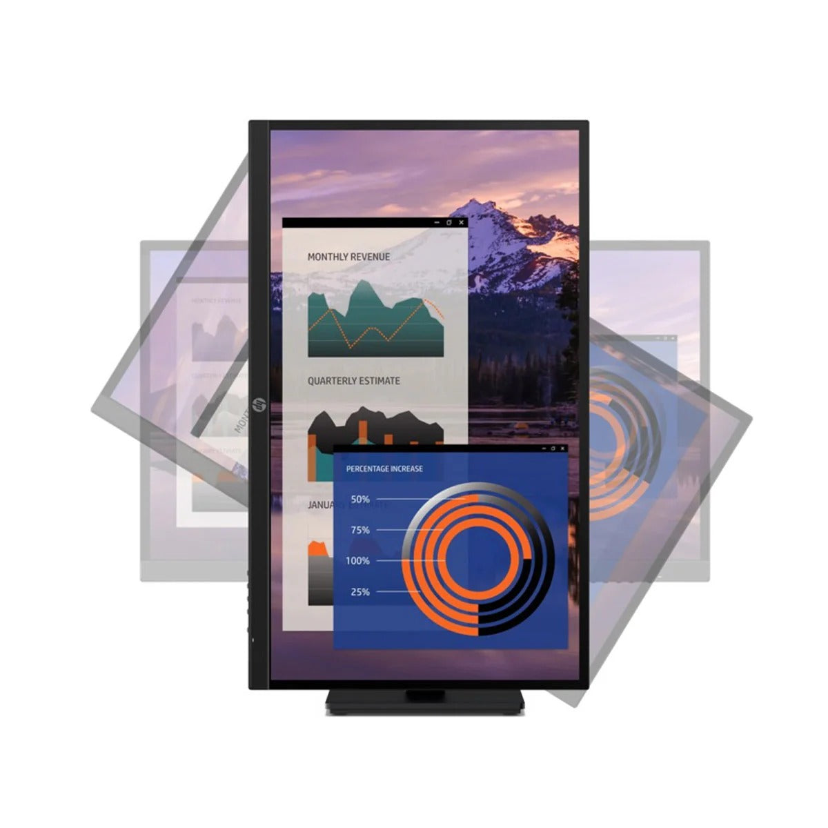 Monitor HP P27 G4 | 27" Full HD | Base Giratoria