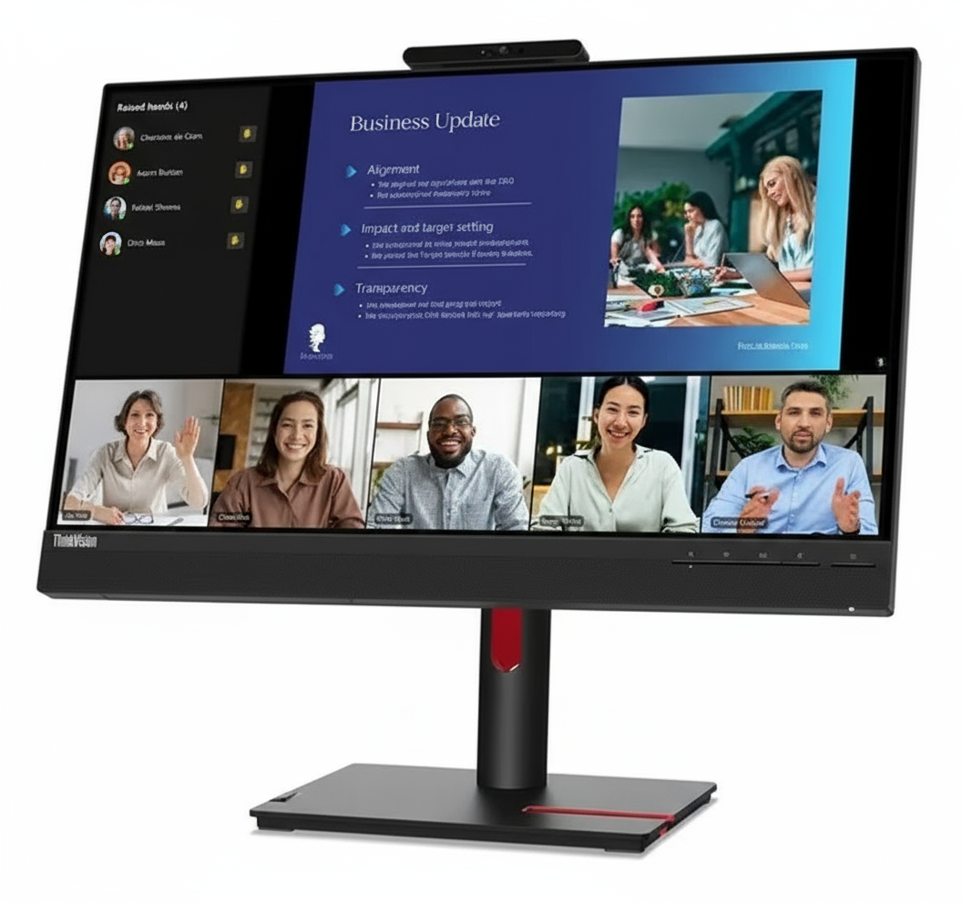 Monitor Lenovo T24v-30 | 24" Class Webcam Full HD|